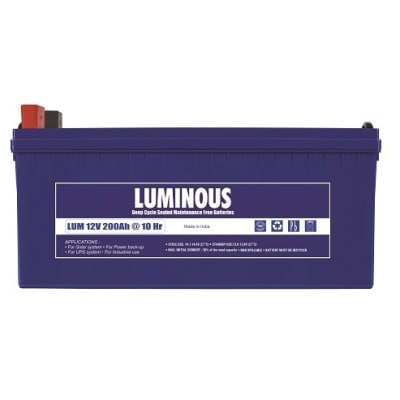 Luminous 200A Deep cycle Battery - InverterMall